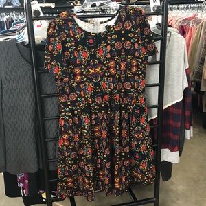 Lularoe Amelia Floral Printed Dress